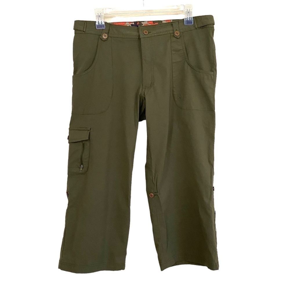 Magellan Sportswear Hiking Roll Tab Convertible Shorts Capri Pants Size 10 34"